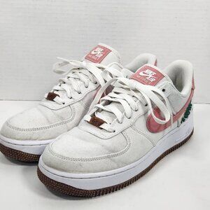 Nike Air Air Force 1 Catechu Women's White and Pink Sneakers Size 7.5